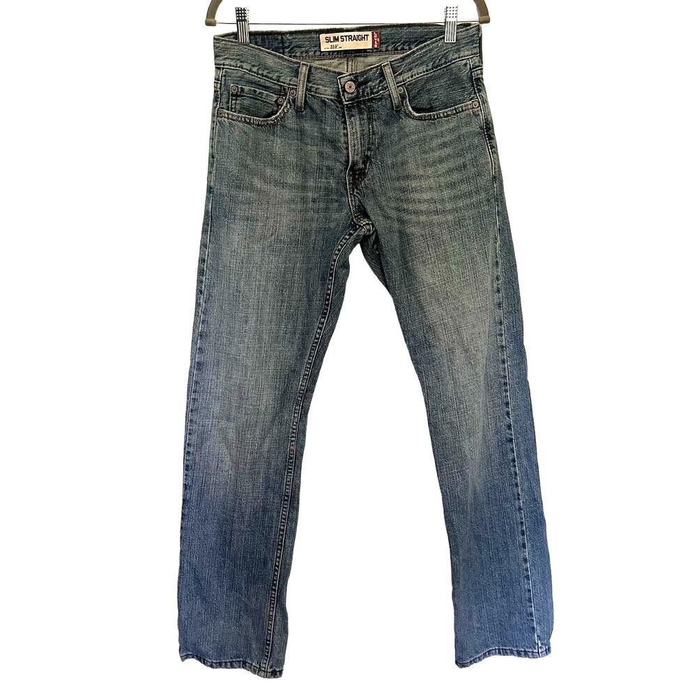Levi's 514 Slim Straight Mens Jeans Sz 29x32 Y2K Normcore Street Denim Midrise